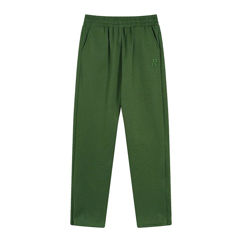REPRESENT Trousers Elastic-Waist Straight-Leg with Embroidered R Logo — 1