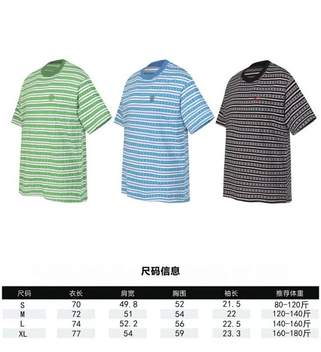 Chrome Hearts T-Shirts Striped short-sleeve T-shirt with cross motif product detail image 1