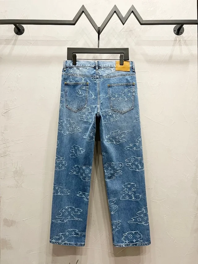 Louis Vuitton Matching Sets Monogram Denim Jacket and Jeans Set product detail image 6