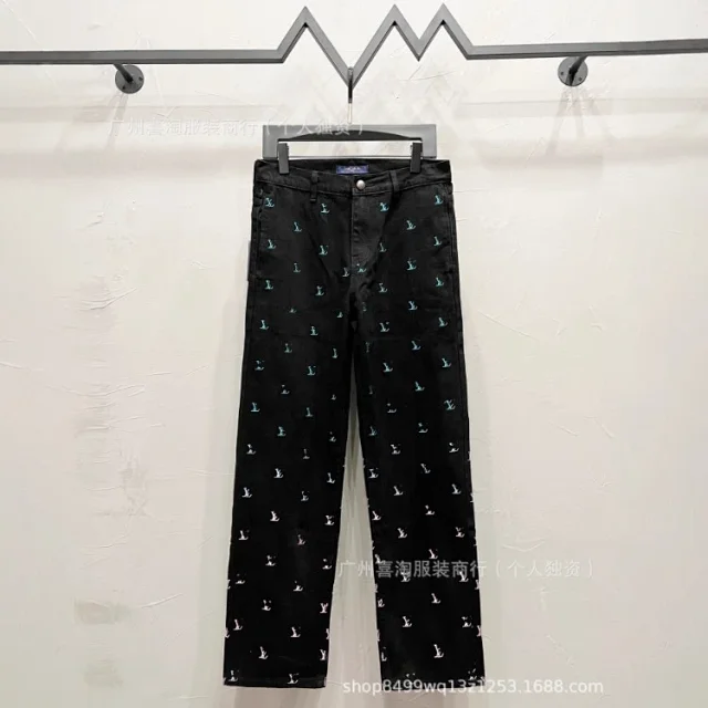 Louis Vuitton Matching Sets Monogram Denim Jacket and Jeans Set product detail image 13