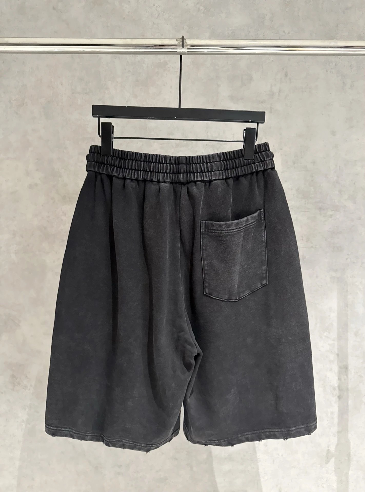 Design Distressed Pocket Shorts Gray - 5