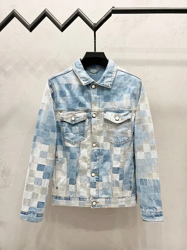 Louis Vuitton Matching Sets Monogram Denim Jacket and Jeans Set product detail image 19