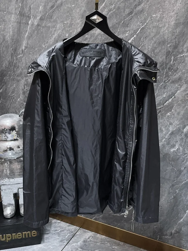 Chrome Hearts Jackets Hooded cross-patch nylon jacket product detail image 6