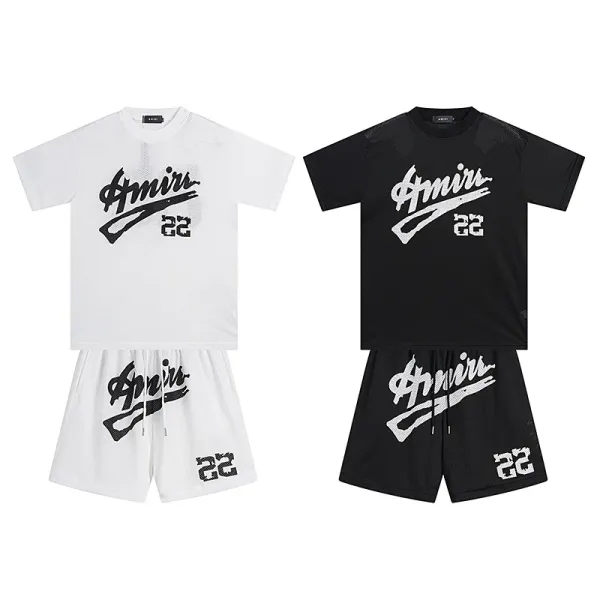 Amiri Script Mesh Shorts White - 4