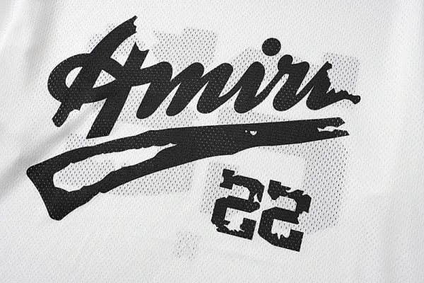 Amiri Script Mesh Shorts White - 30