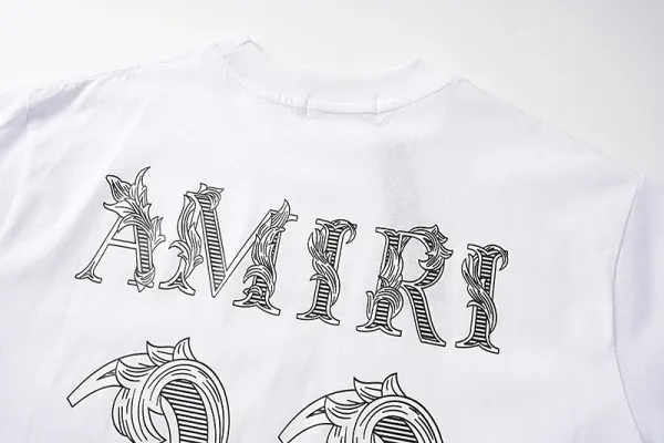 Amiri Number 22 Ornate Print Black T-Shirt - 24