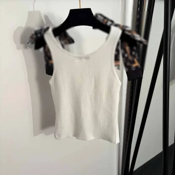 Louis Vuitton Bow-Shoulder Knit Top Black - 5