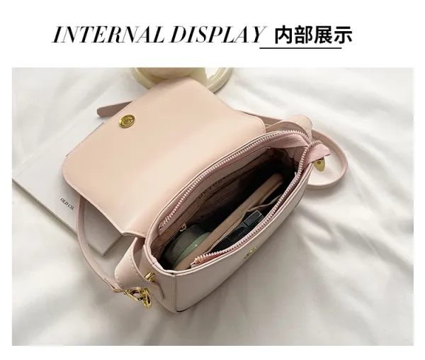 Saint Laurent Monogram Quilted Pink Shoulder Bag - 7