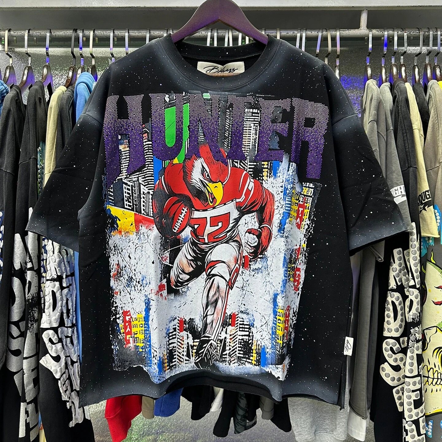 BKYS T-Shirts Oversized graphic-print short-sleeve T-shirt image 2