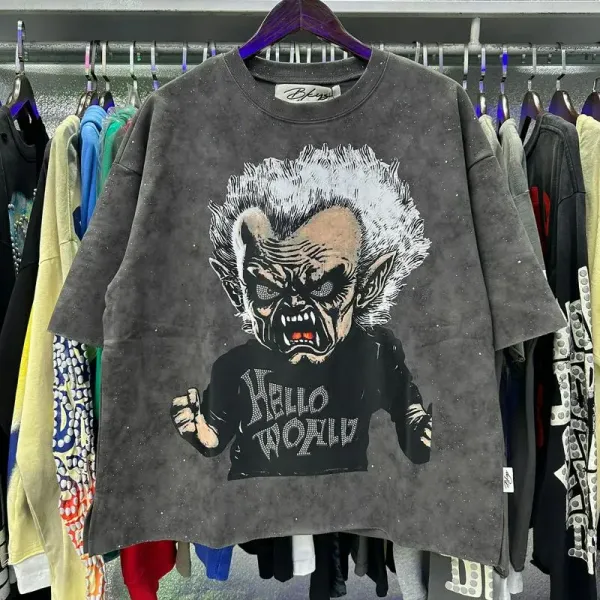 Hellstar Studios Halest Graphic Oversized T-Shirt Black - 14