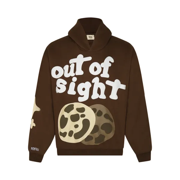 Broken Planet Broken Hearts Graphic Hoodie Beige - 4