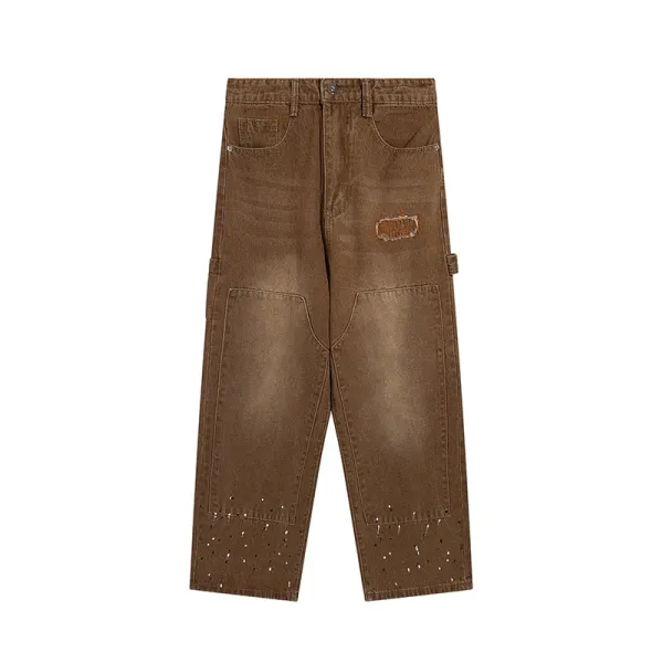 Carhartt Work In Progress Brown Distressed Cargo Jeans - 6