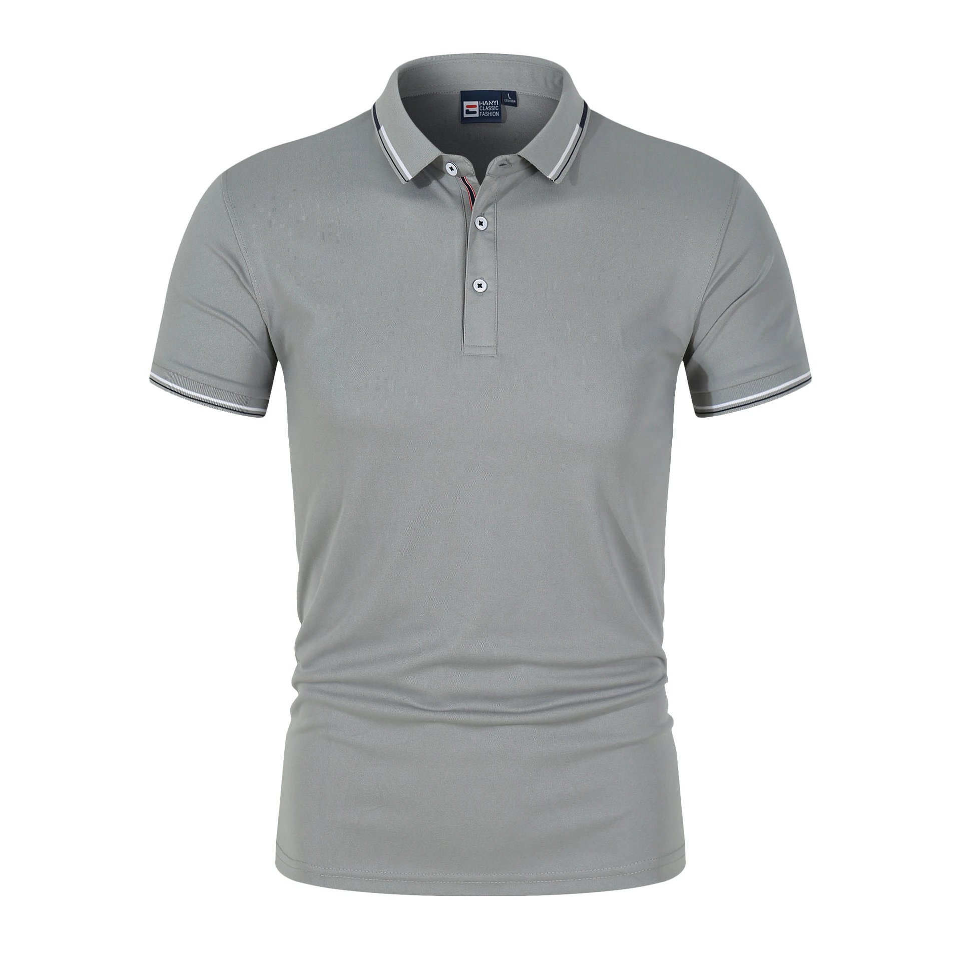 Design HANY Classic Fashion Polo Navy Blue Polo Polo Shirt - 7