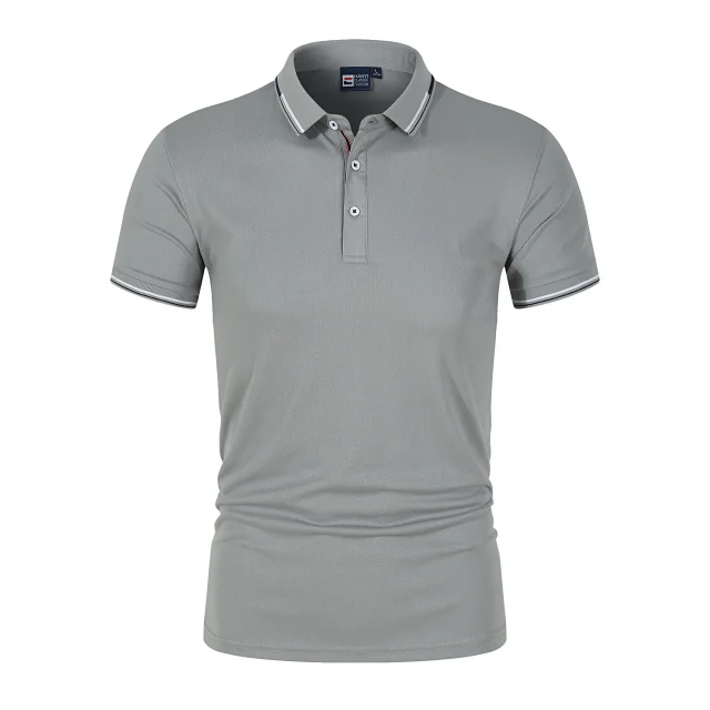 Hanyi T-Shirts Short-Sleeve Polo with Tipped Collar product detail image 6