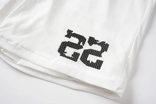 Amiri Script Mesh Shorts White - 21