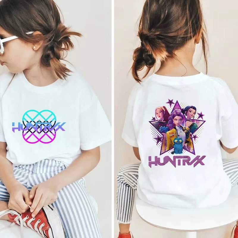 Unbranded T-Shirts Kids' KPop Demon Hunters Graphic Short-Sleeve T-Shirt image 4