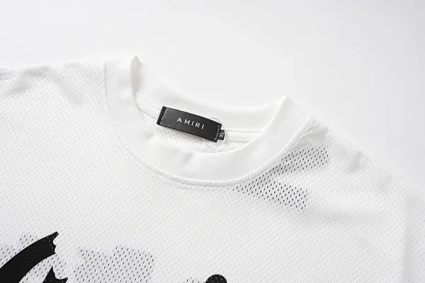 Amiri Script Mesh Shorts White - 23