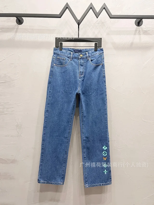 Louis Vuitton Jeans Straight-Leg Graphic Patch product detail image 2