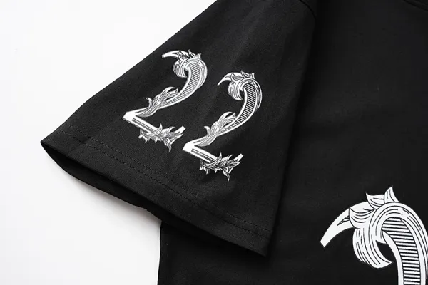 Amiri Number 22 Ornate Print Black T-Shirt - 12