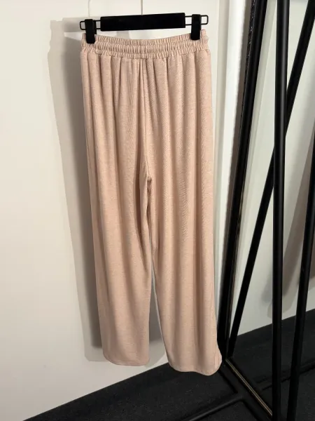 Design Half-Zip Mock Neck Short Sleeve Top and Drawstring Waist Wide-Leg Pants Set Gray - 8