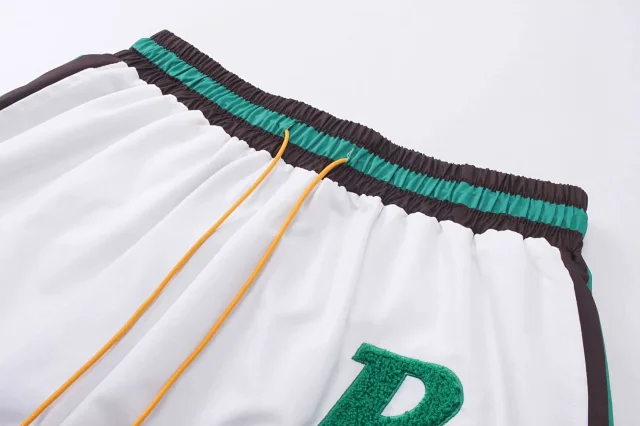 Rhude Shorts Embroidered R Logo Color-Block Drawstring product detail image 14