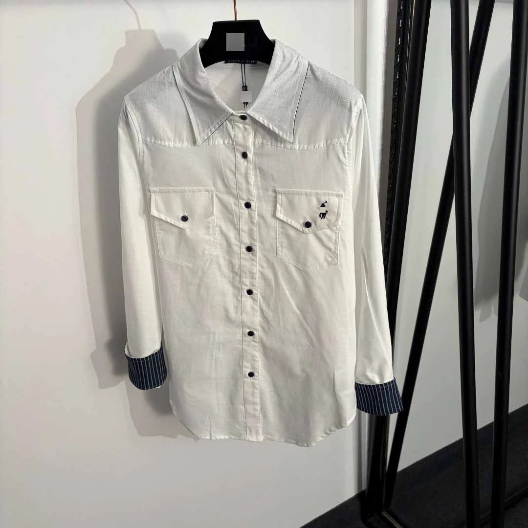 Ralph Lauren Matching Sets Long-sleeve button-up shirt and trousers set with chest flap pockets image 3