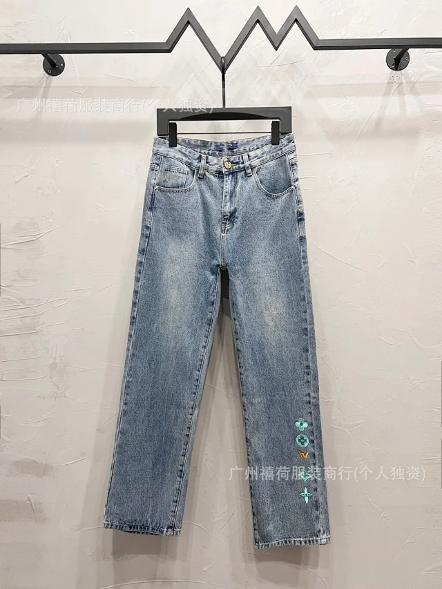 Louis Vuitton Jeans Straight-Leg Graphic Patch product detail image 4