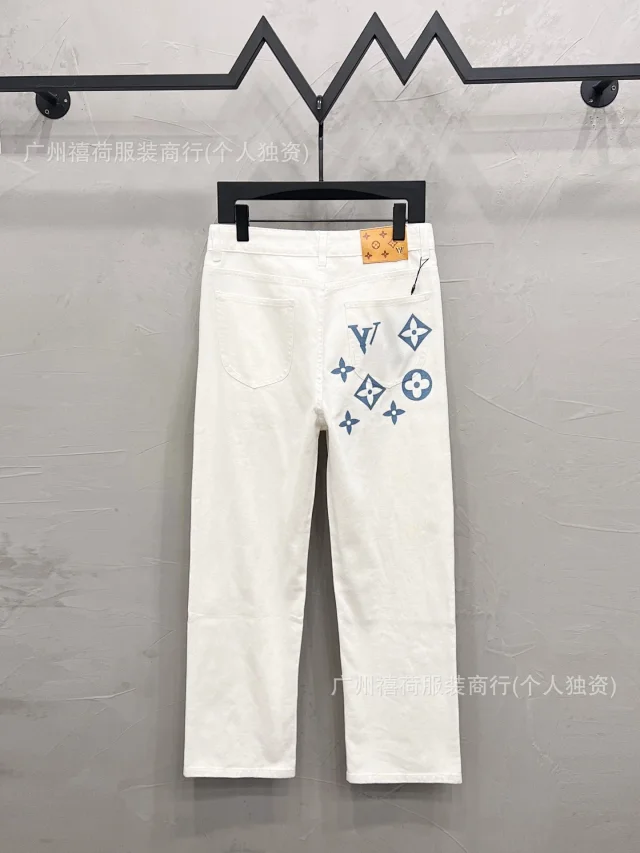 Louis Vuitton Jeans Straight-Leg Graphic Patch product detail image 10