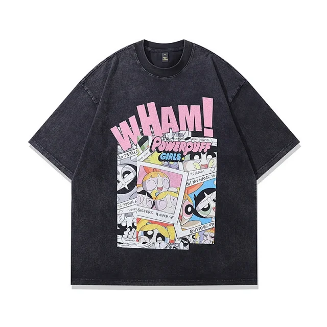 The Powerpuff Girls T-Shirts Oversized Graphic T-Shirt product detail image 2
