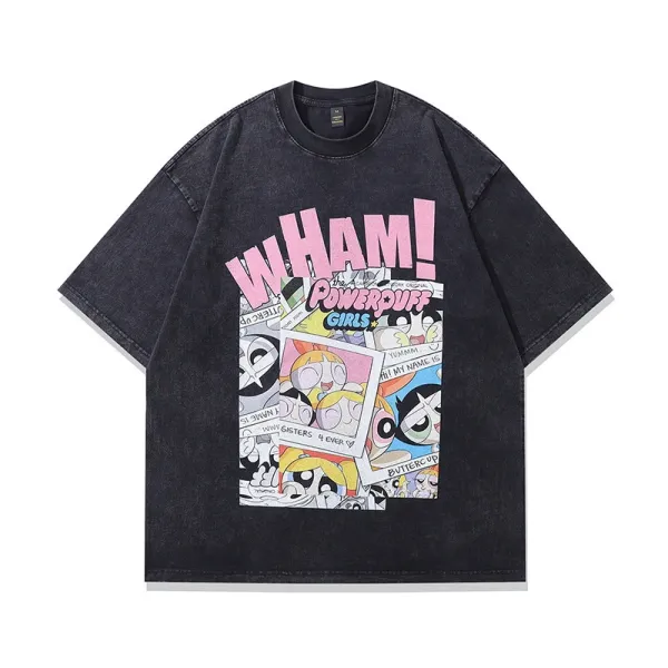 Design Akira x Unknown Brand Oversized Graphic Print Black T-Shirt T-Shirts - 3