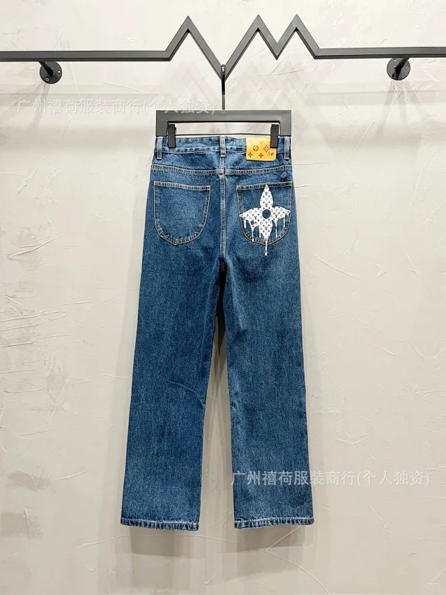 Louis Vuitton Jeans Straight-Leg Graphic Patch product detail image 26