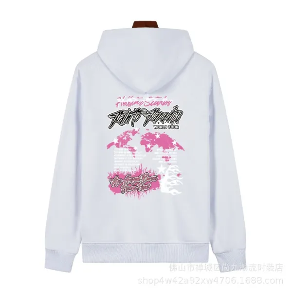 Hellstar Graphic Print White Hoodie - 6
