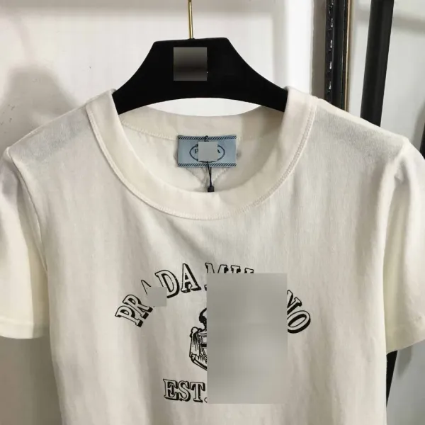Prada Logo Print Brown T-Shirt - 6