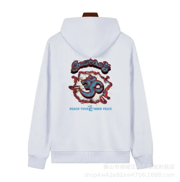 Hellstar Lovers Only Graphic Hoodie White - 9