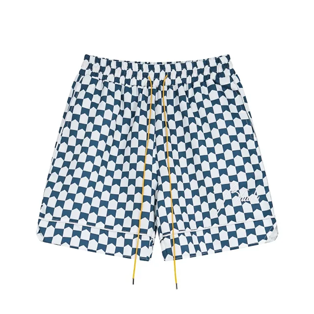 Rhude Shorts Checkerboard Drawstring product detail image 3