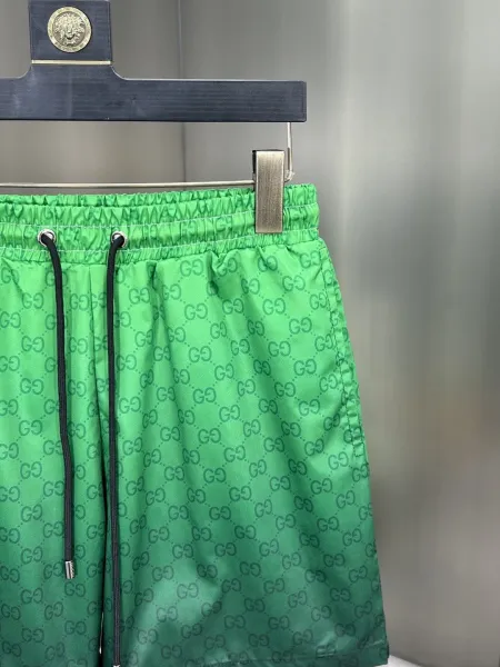 Gucci GG Monogram Print Swim Shorts Lime Green - 34