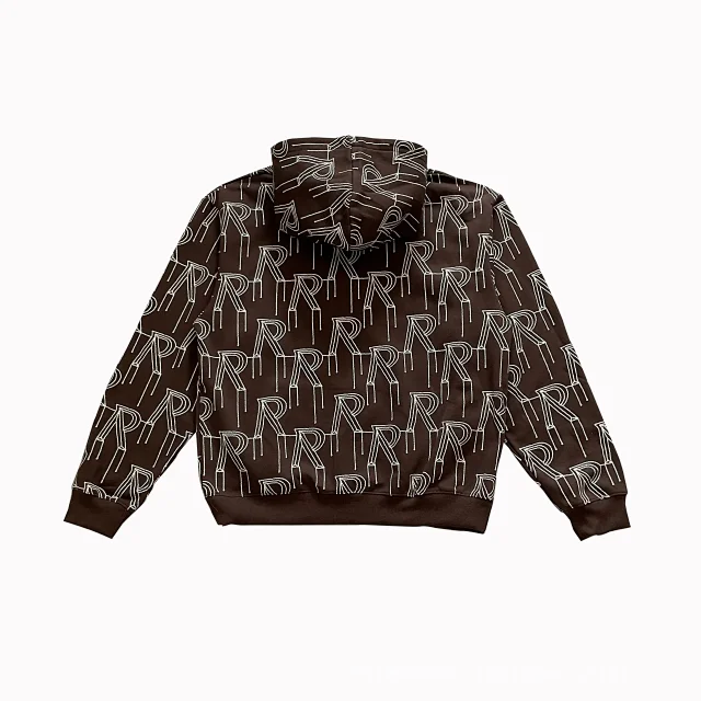 Represent Hoodies & Sweatshirts All-Over R Logo Print Pullover Hoodie product detail image 12