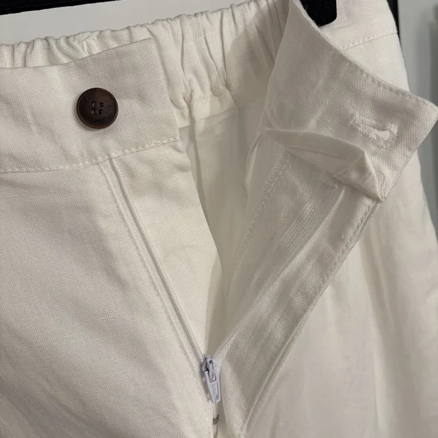 Unbranded Matching Sets Linen utility vest and wide-leg trouser set with four flap pockets drawstring waist product detail image 9