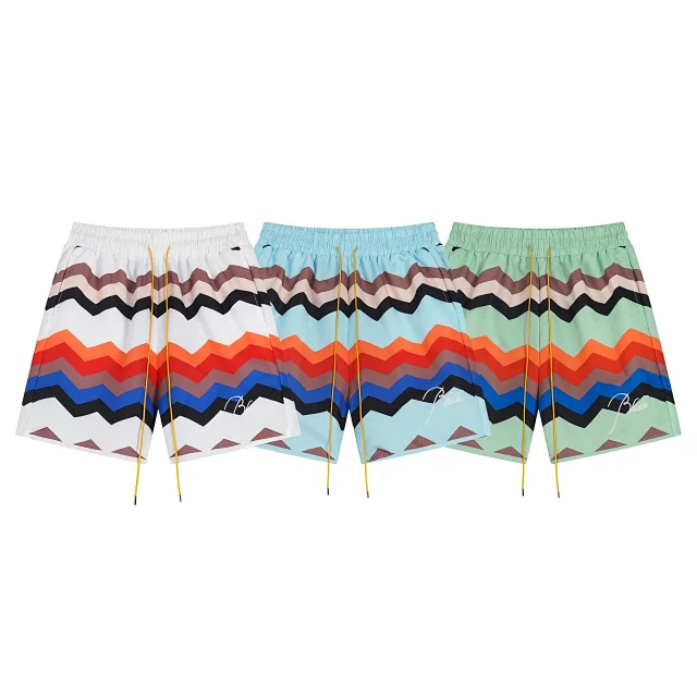 Rhude Shorts Zigzag Stripe Drawstring product detail image 2