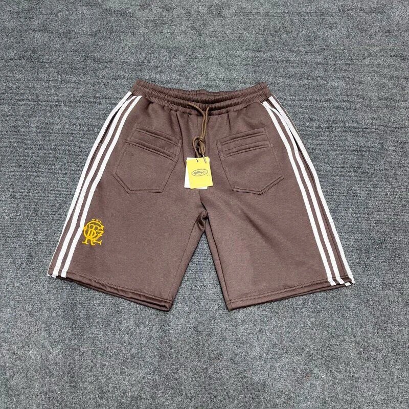 Corteiz Shorts Three-Stripe Embroidered Logo Fleece image 3