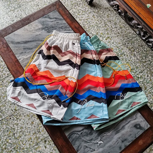 Rhude Shorts Zigzag Stripe Drawstring product detail image 12