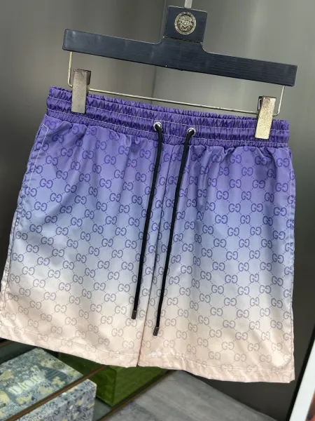Gucci GG Monogram Print Swim Shorts Lime Green - 69