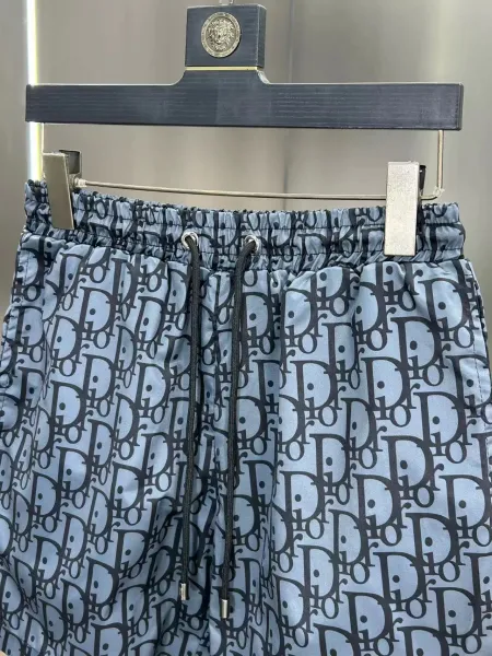 Dior Oblique Print Blue and White Shorts - 5