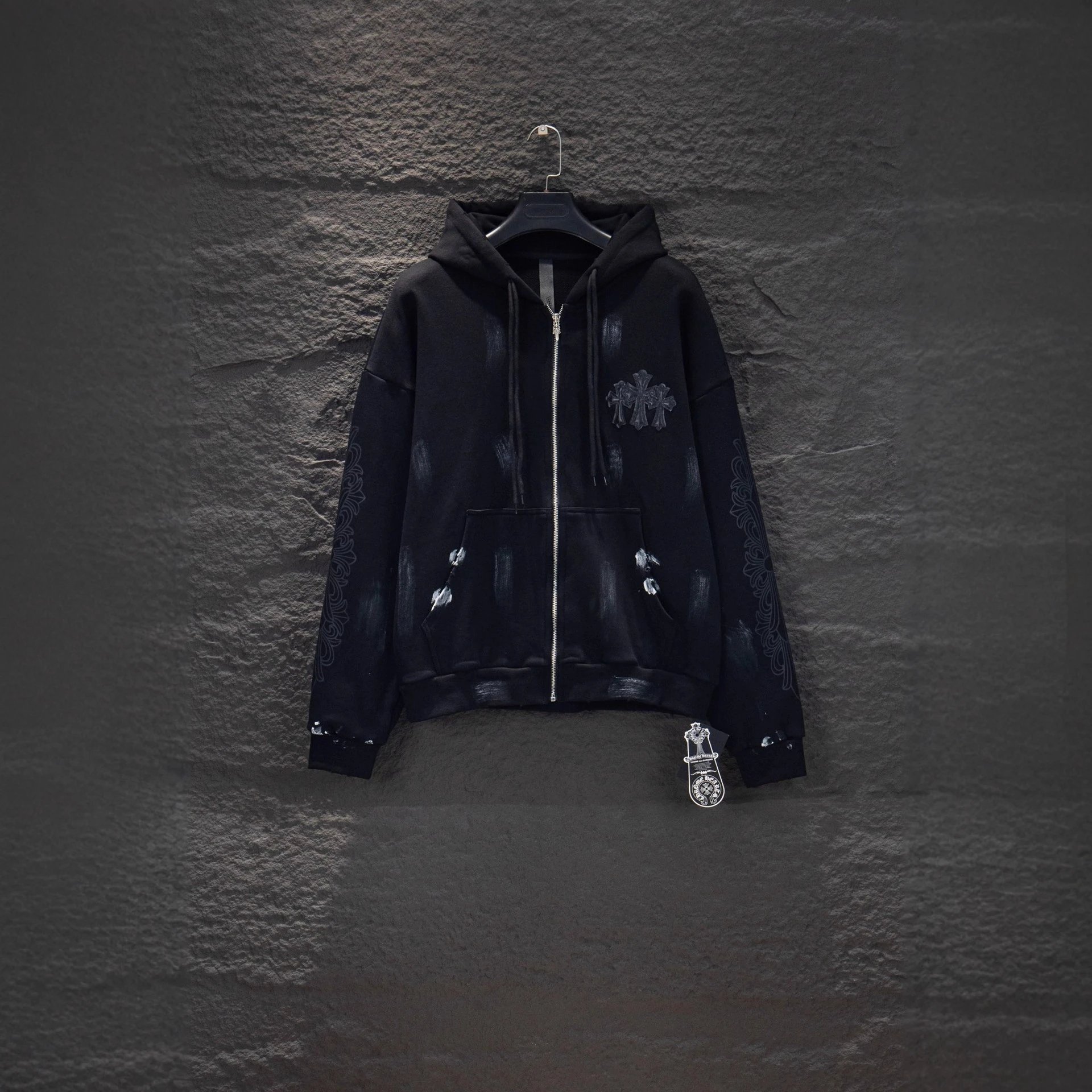 Black Zip-Up Hoodie 