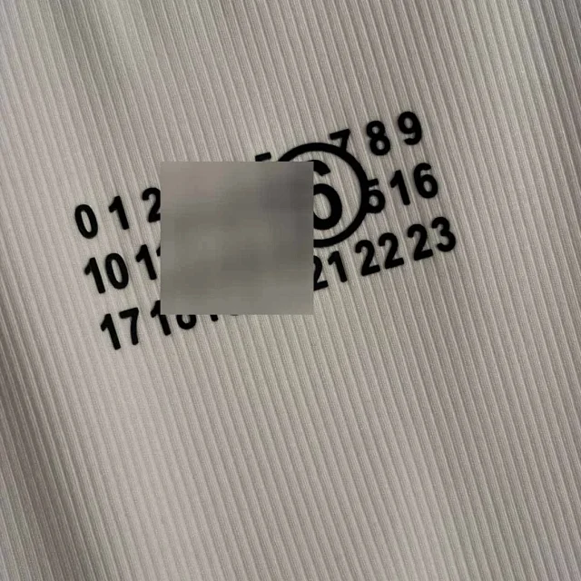 MM6 Maison Margiela Vests Ribbed Numeric Logo Tank Top product detail image 6