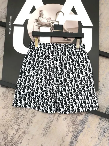 Dior Oblique Print Blue and White Shorts - 25