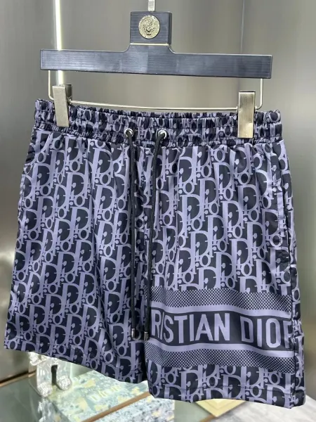 Dior Oblique Print Swim Shorts White / Black - 23