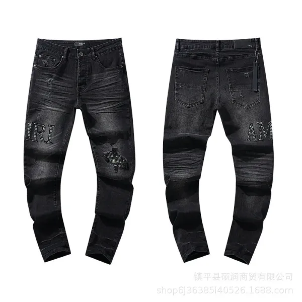 Design Distressed Ripped Light Wash Jeans - 18