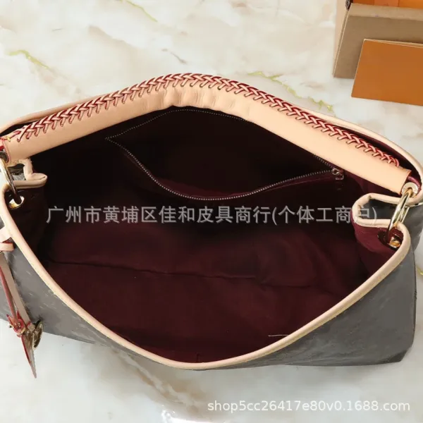 Louis Vuitton Damier Ebene Hobo Bag Brown Multicolor Handbag - 3