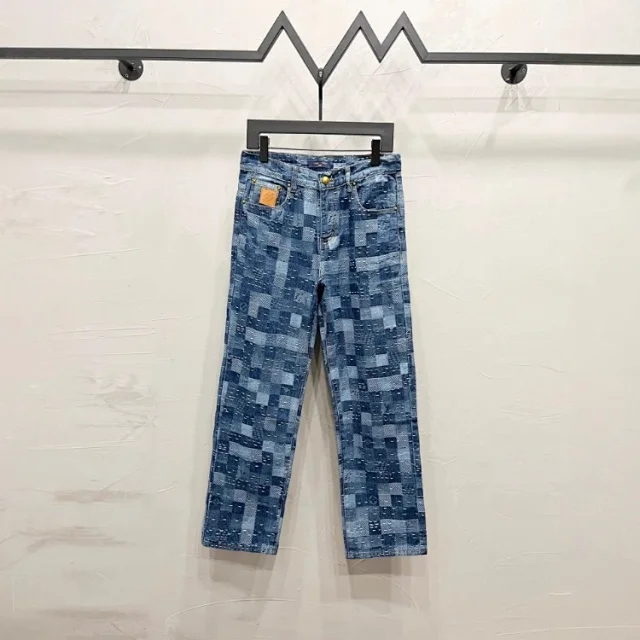 Louis Vuitton Matching Sets Monogram Denim Jacket and Jeans Set product detail image 9